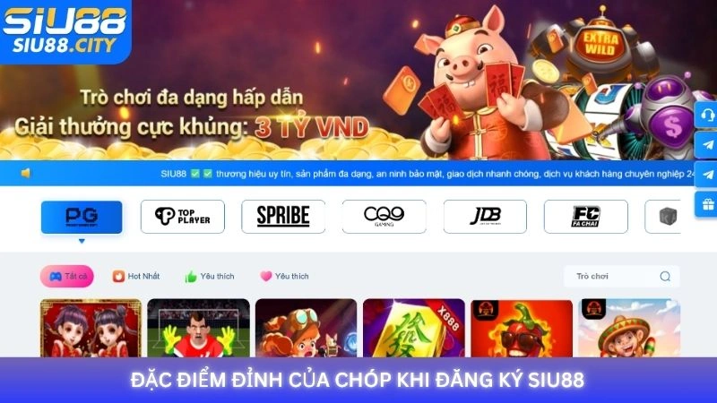 Đặc điểm đỉnh của chóp khi đăng ký Siu88