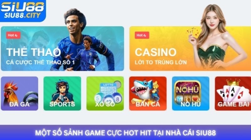 Nhà cái Siu88 cung cấp những dịch vụ cá cược hấp dẫn nhất hiện nay