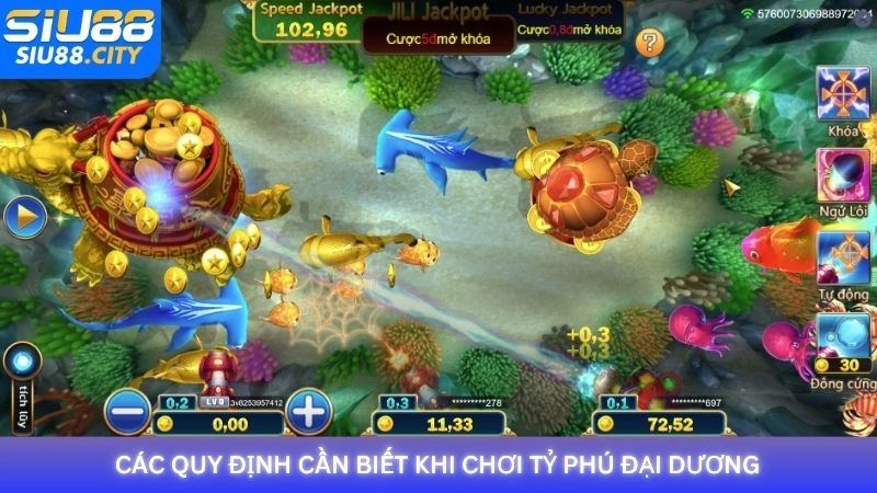 Các quy định cần biết khi chơi Tỷ Phú Đại Dương tại Siu88