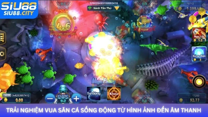 Trải nghiệm Vua Săn Cá sống động từ hình ảnh đến âm thanh